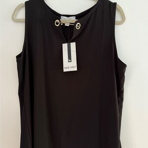 Nine West Black Sleeveless Tank Top